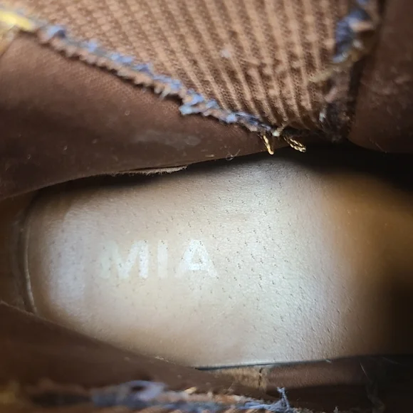 MIA Jody Chelsea leather slip on ankle boots size 10 - Picture 10 of 12